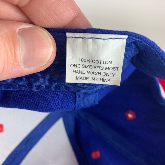 Bowman Baseball Mens Blue Gray Snapback Hat - Picture 5 of 5